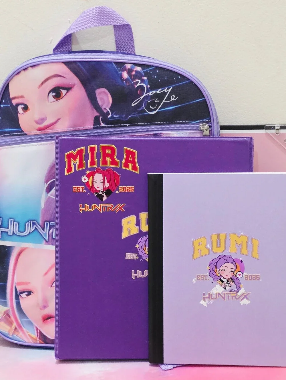 K-POP Demon Hunters Huntrix Backpack, Binder, Notebook (Back-to-School Supplies)